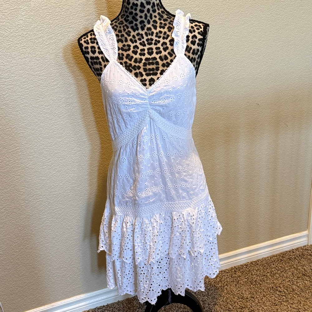 Women's White Eyelet Sundress